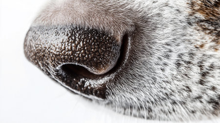 Close up of dog nose. Shallow depth of field (DOF)の素材