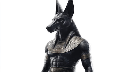 Digital 3D Illustration of an Ancient Egyptian Godの写真素材