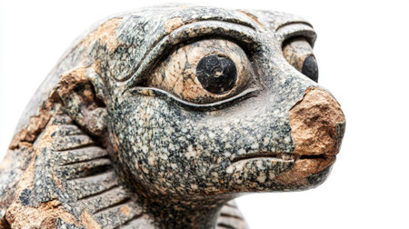 Statue of a monkey on a white background. close-upの写真素材