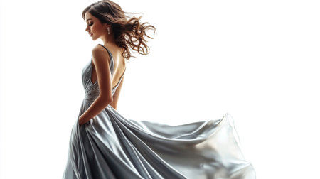 Black t-shirt on wooden hanger on gray wall background, 3d renderの写真素材