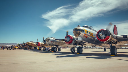 Airshow at the San Diego Air & Space Museum.の写真素材