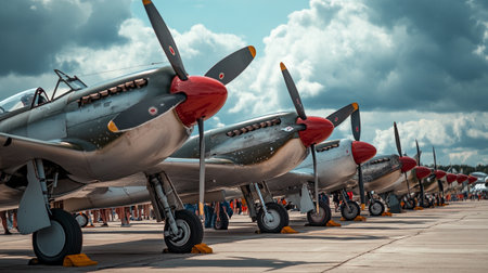Exhibition of old aircraft.の写真素材