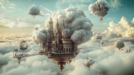 Fantasy alien planet. 3d illustration. Elements of this image furnished by NASAの写真素材