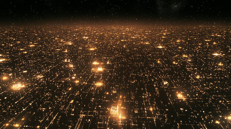 Circuit board, technology background, computer generated abstract, 3D renderingの写真素材