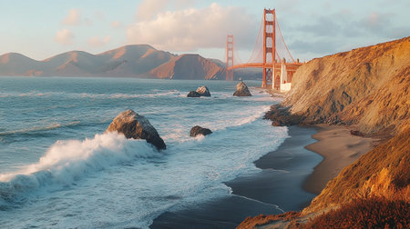 Golden Gate Bridge in San Francisco, California, United States of Americaの写真素材