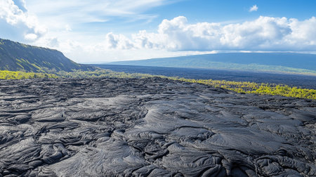 Volcanic crater in Hawaii Volcanoes National Park, Big Island, USAの写真素材