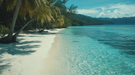 Tropical beach at Seychelles, Mahe islandの素材
