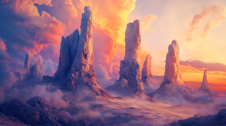 Mountain. 3D illustration. Vintage style.の写真素材