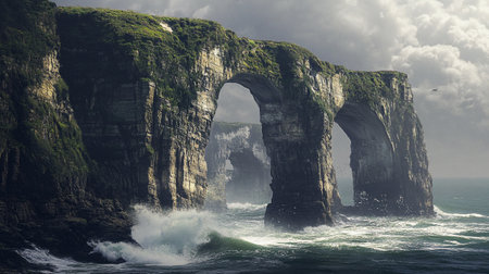 Cliffs of Moher in County Clare, Ireland, Europe.の写真素材