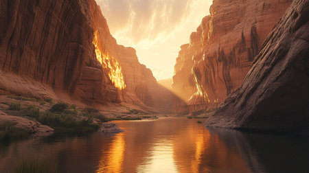 River in Canyonlands National Park in Utah, United States of Americaの写真素材