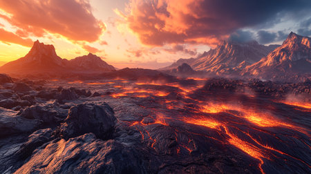 Fantasy alien planet. 3D illustration.の写真素材