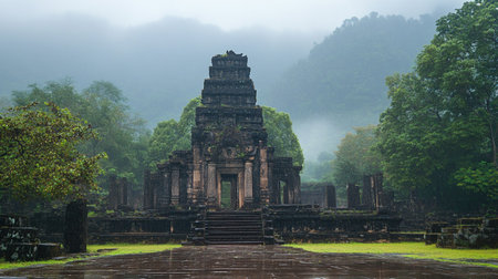 Prasat Hin Phanom Rung in Buriram province, Thailandの写真素材