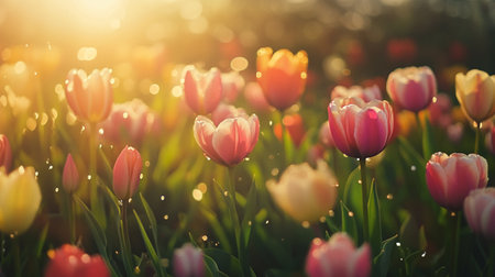 Tulip. Beautiful bouquet of tulips. colorful tulips. tulips in spring,colourful tulipの写真素材