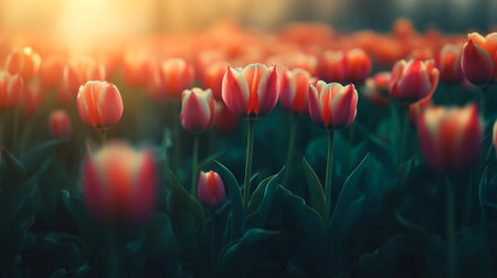 Tulip. Beautiful bouquet of tulips. colorful tulips. tulips in spring,colourful tulipの写真素材