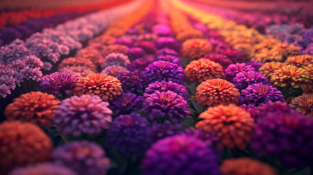 Colorful flowers as a colorful background. Floral abstract background.の写真素材