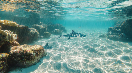 Tropical underwater sceneの素材