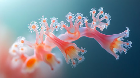 3d illustration of brain cell with neurons and nervous system, computer generated abstract backgroundの写真素材