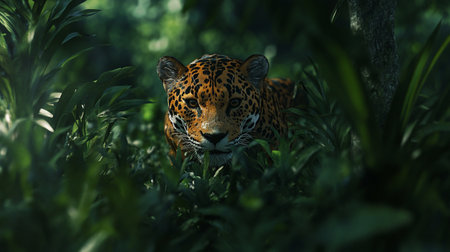 Jaguar Panthera onca in the jungle of Pantanal, Brazilの写真素材