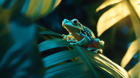 Red-Eyed Tree Frog (Hyla arborea)の素材