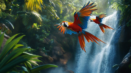 Cave with stalactites and stalagmites in the waterの写真素材