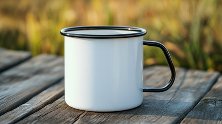 Coffee cup on yellow background with copy space for your textの写真素材