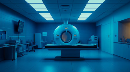 3d render of x-ray machine in the hospital room.の写真素材