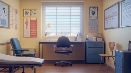 Interior of a modern medical office. 3d rendering, 3d illustration.の写真素材