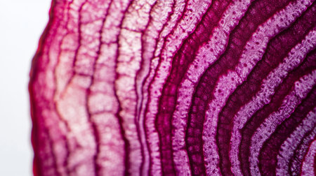 Red onion close-up. Macro photography of the surface of a red onionの写真素材