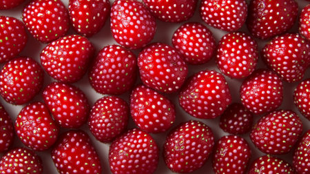 background of fresh ripe red strawberries close-up. macroの素材