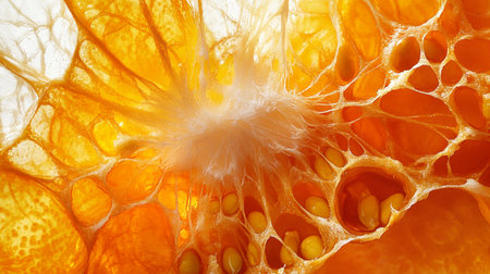 Close up of grapefruit pulp as a background. Macro image.の写真素材