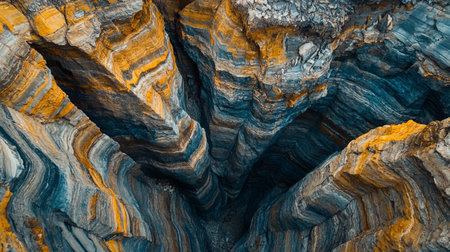 Detail of a beautiful rock formation in the Atlantic Ocean in Portugalの写真素材