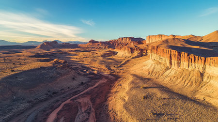 Panorama of Valley of Fire State Park, Nevada, USA.の写真素材