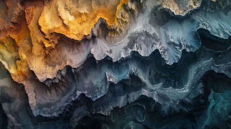 3d illustration of abstract geometric composition, digital art works. Computer generated image.の写真素材