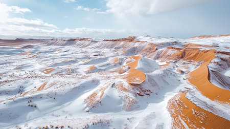 Panoramic view of the dunes of the Badlands National Park, South Dakota.の写真素材