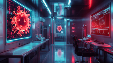 Coronavirus 2019-nCov concept. Coronavirus outbreak and coronaviruses influenza as dangerous flu strain cases as a pandemic.の写真素材
