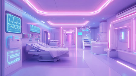 3D CG rendering of modern medical room. Computer generated image.の写真素材