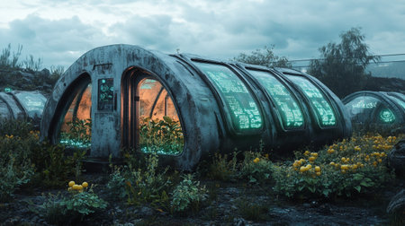 Abandoned greenhouses in Pripyat, Chernobyl exclusion zone, Ukraineの写真素材