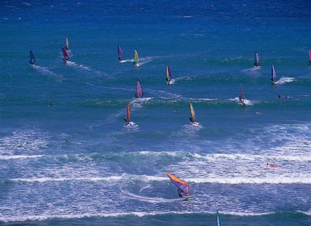 Wind Surfingの写真素材