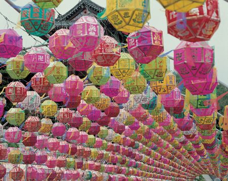 Colorful Lampsの写真素材