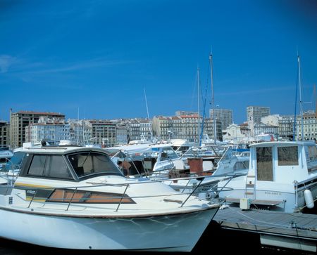 Parked Yachtsの写真素材