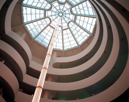 Interior Circular Buildingの写真素材
