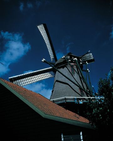 Windmill with Roofの写真素材