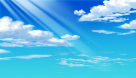 Blue Sky Cloudの写真素材