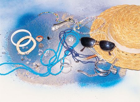 Hat with Sunglassesの写真素材
