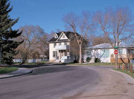 House on Roadの写真素材