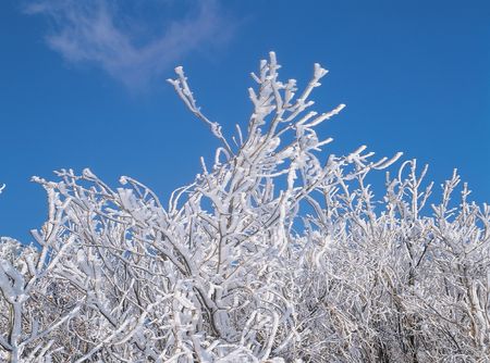 Sky and Snowの写真素材