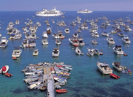 Ships and Personの写真素材