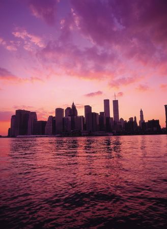 Buildings and Dawnの写真素材