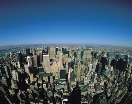 Buildings and Riverの写真素材