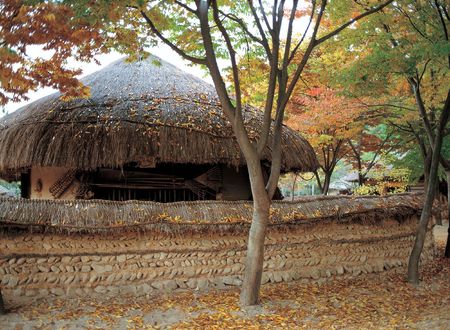Traditional Hay Houseの写真素材